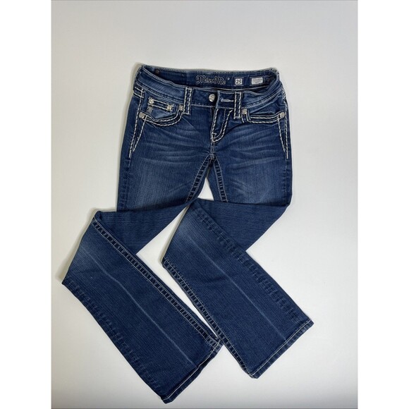 Miss Me Bootcut Jeans J55014B58 Women’s 25 Dark Blue Denim - Picture 1 of 10